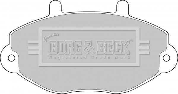 BORG & BECK Комплект тормозных колодок, дисковый тормоз BBP1108